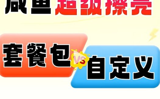 闲鱼擦亮选套餐包还是自定义？新手3分钟搞懂！