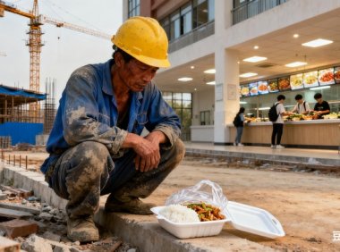 大学生2000元生活费不够用?农民工开水泡剩饭的日子,藏着消费观真相